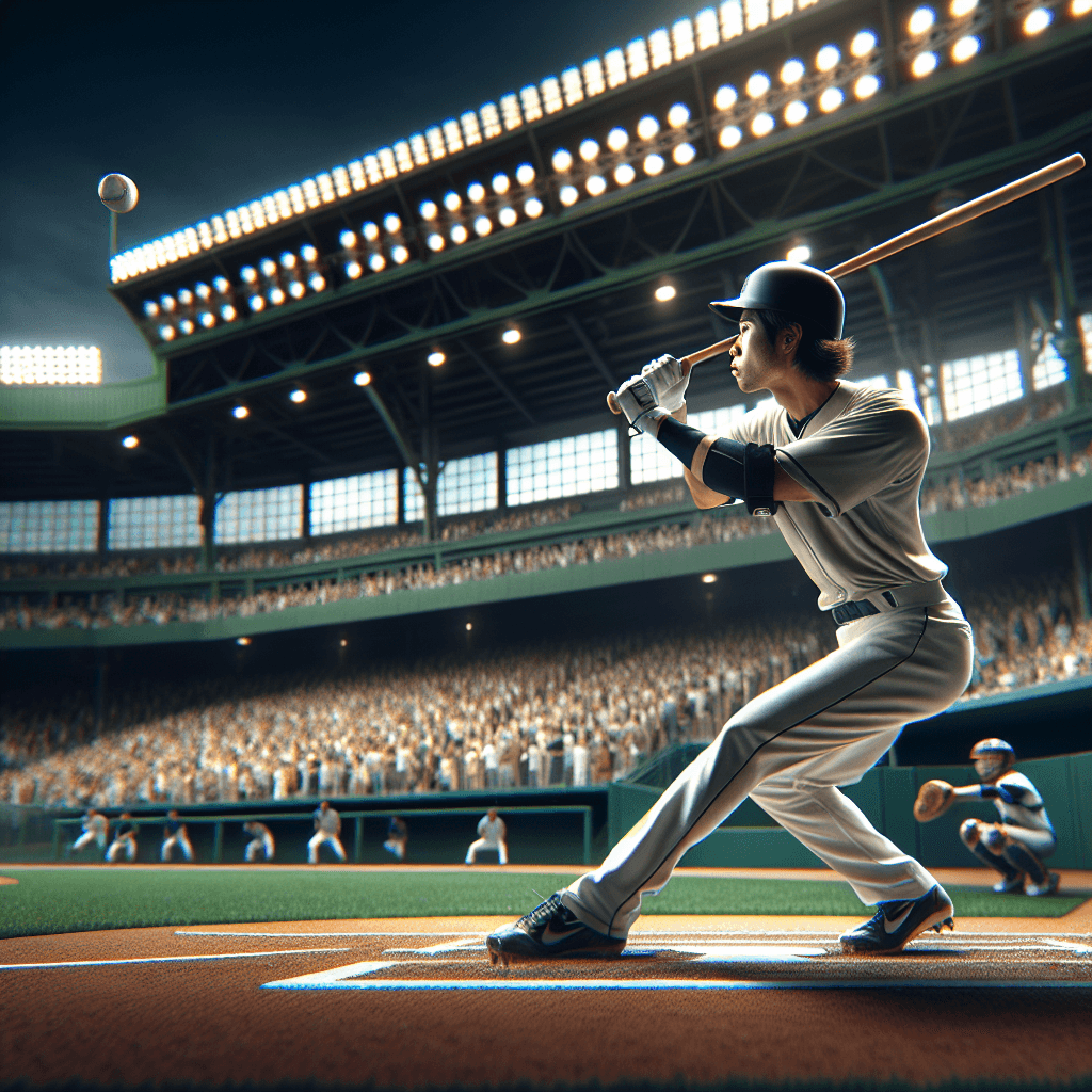 MLB／大谷挑戰史上最強連8場開轟 教頭點出綠色怪物「變短」關鍵, modern digital art style, high quality, suitable for blog post, no text or watermarks