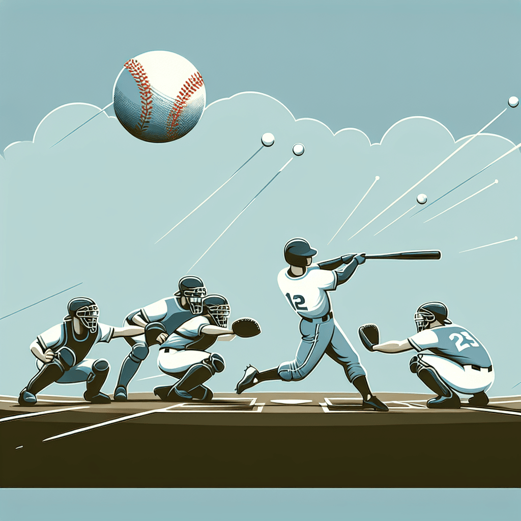 中職／陳韻文突破僵局狂瀉4分 兄弟拆掉獅隊最強主題日招牌, clean and minimalist design, high quality, suitable for blog post, no text or watermarks