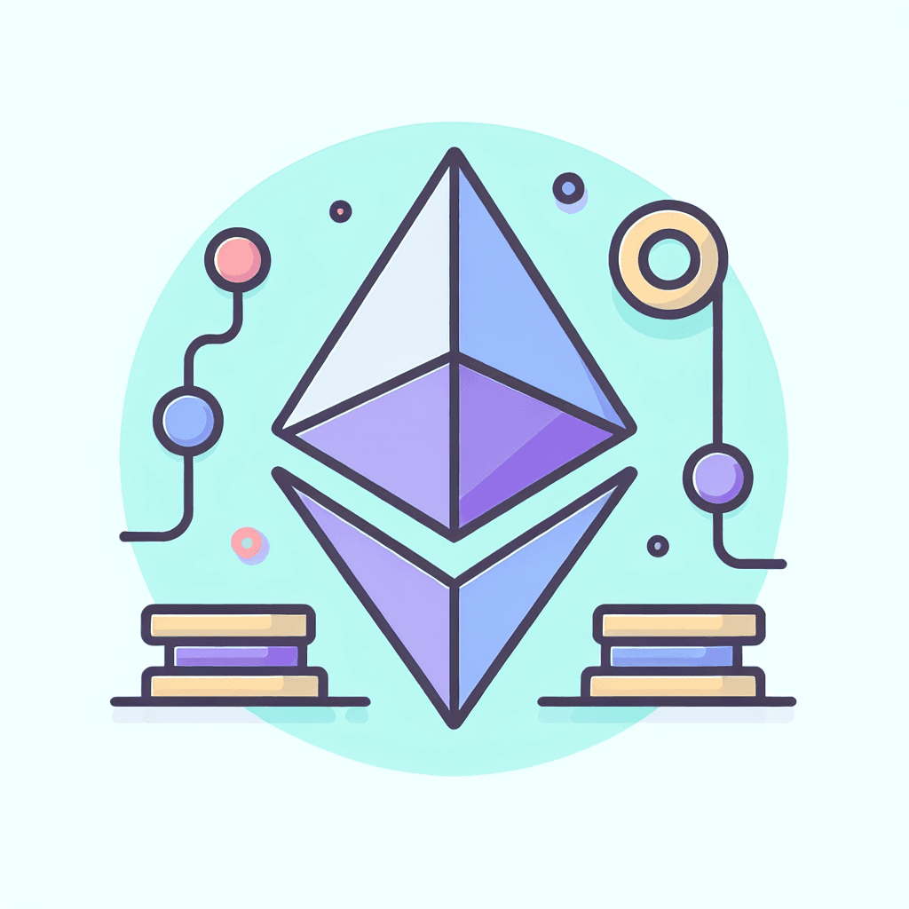 以太坊, clean and minimalist design, high quality, suitable for blog post, no text or watermarks