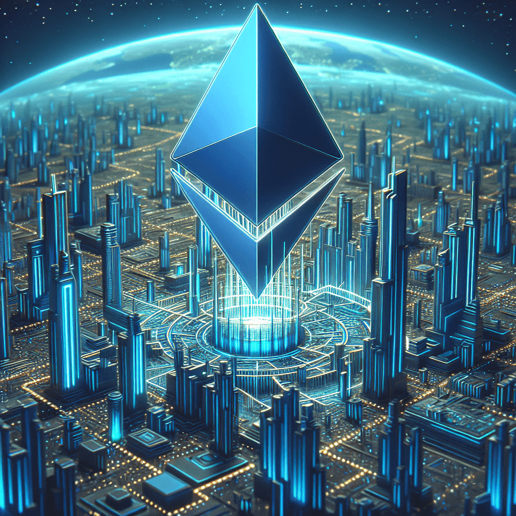 以太坊升级2025, modern digital art style, high quality, suitable for blog post, no text or watermarks