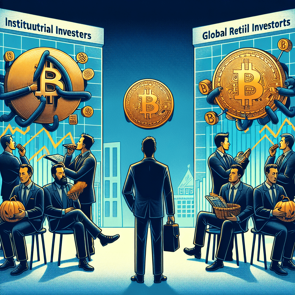 機構資金瘋買比特幣！全球散戶卻「反應冷淡」？, professional blog illustration, high quality, suitable for blog post, no text or watermarks