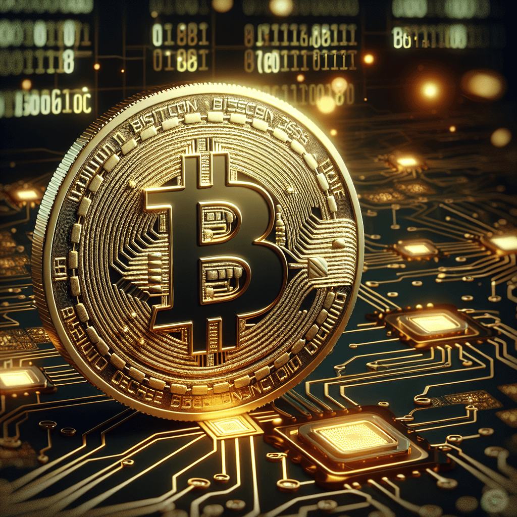 比特幣, professional blog illustration, high quality, suitable for blog post, no text or watermarks