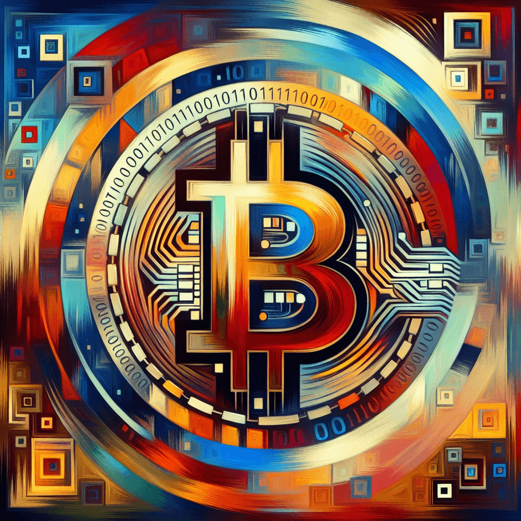 比特幣是什麼, modern digital art style, high quality, suitable for blog post, no text or watermarks