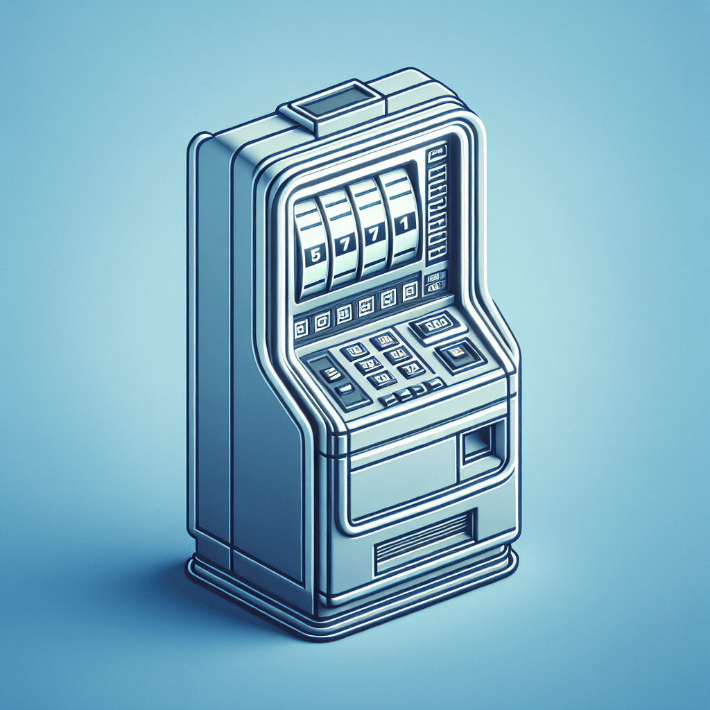 電子老虎機, clean and minimalist design, high quality, suitable for blog post, no text or watermarks