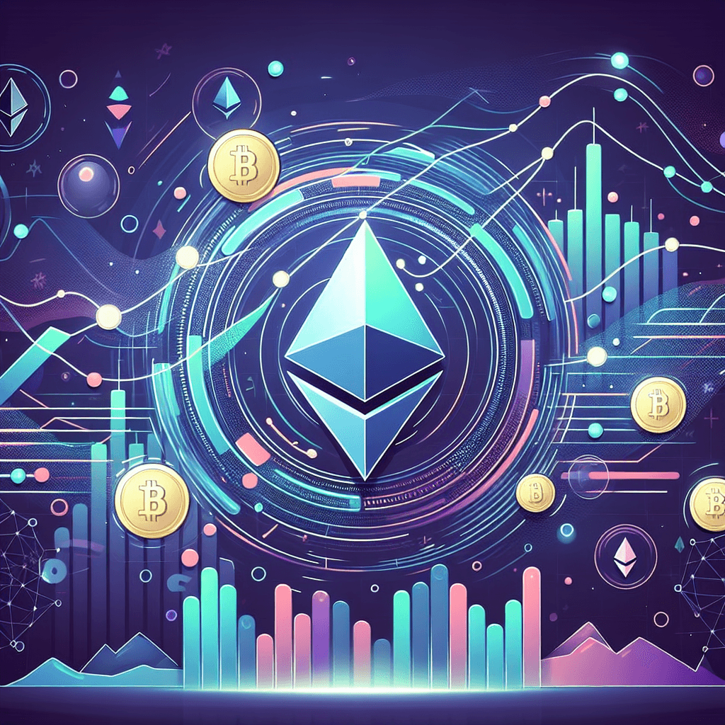 以太坊走势预测, professional blog illustration, high quality, suitable for blog post, no text or watermarks