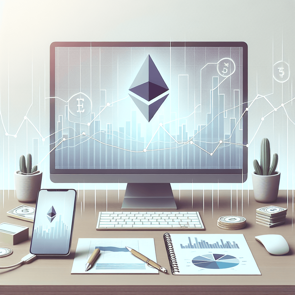 以太坊走势预测, clean and minimalist design, high quality, suitable for blog post, no text or watermarks