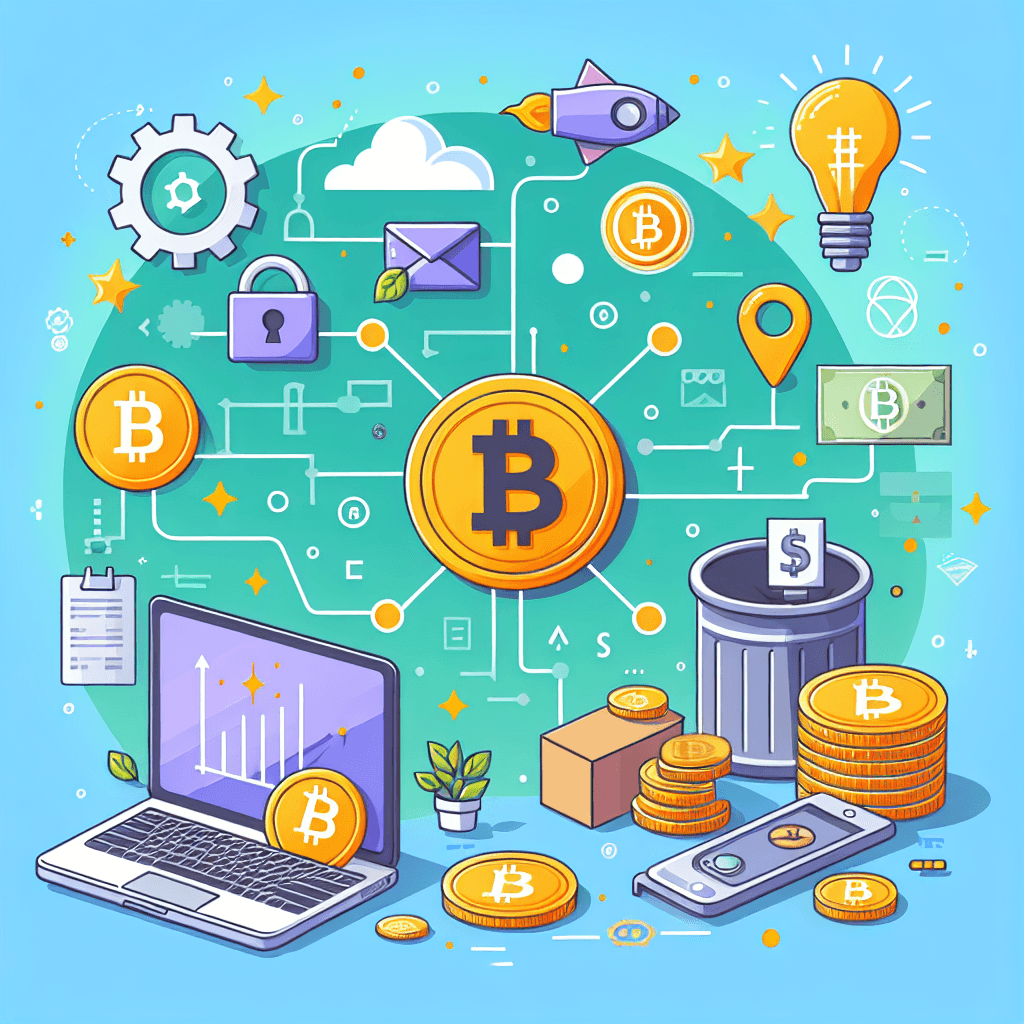 比特幣, professional blog illustration, high quality, suitable for blog post, no text or watermarks