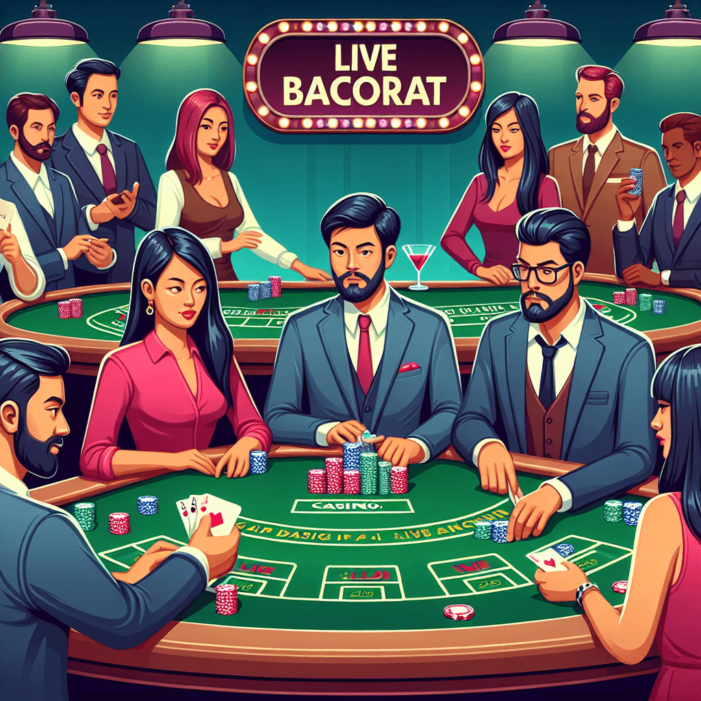 真人百家樂, professional blog illustration, high quality, suitable for blog post, no text or watermarks