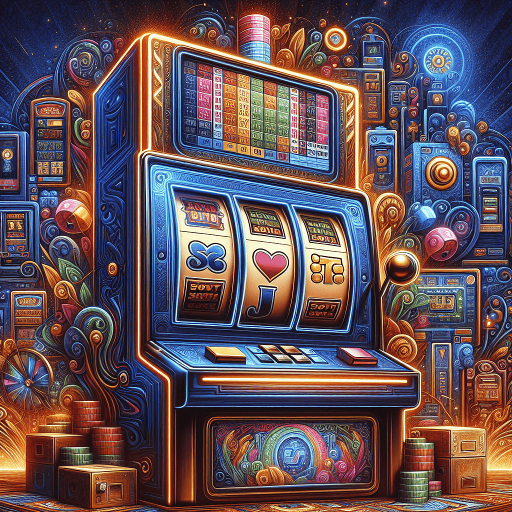 老虎機介紹, modern digital art style, high quality, suitable for blog post, no text or watermarks