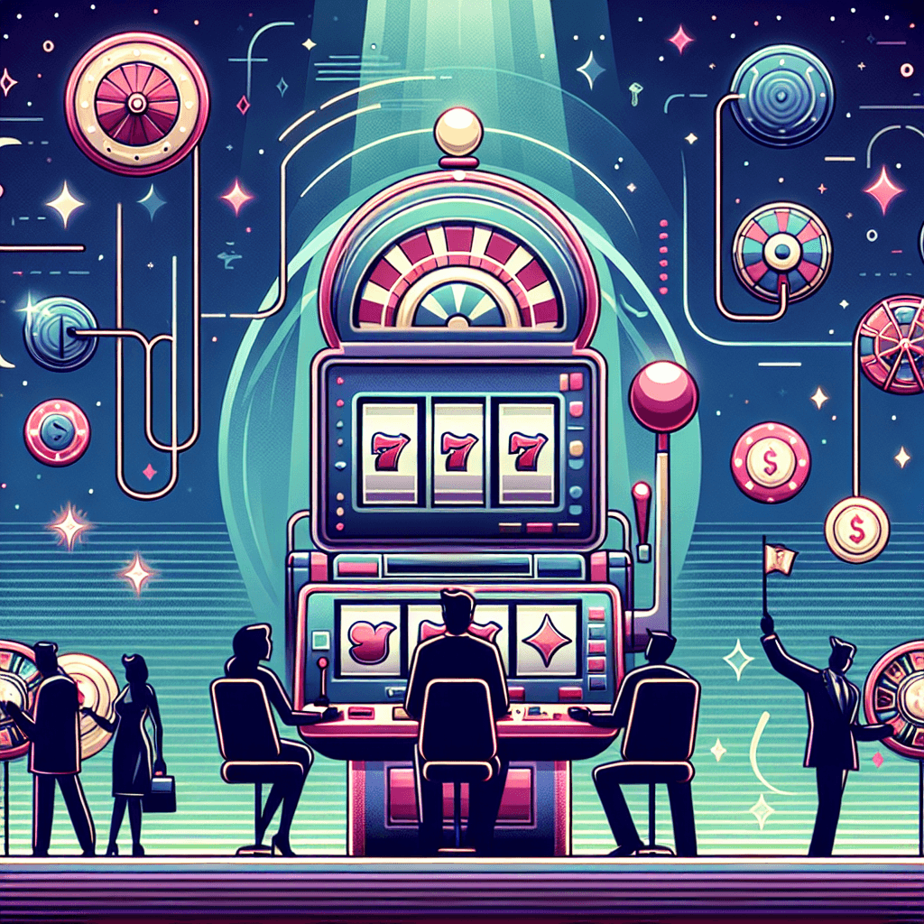 老虎機玩法, professional blog illustration, high quality, suitable for blog post, no text or watermarks