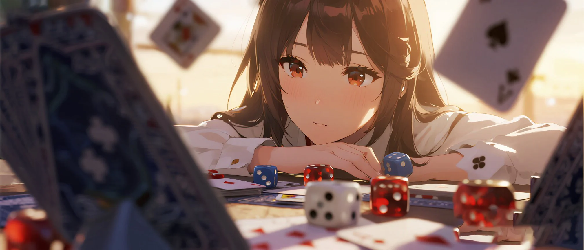 21點遊戲中的牌靴與發牌情境展示